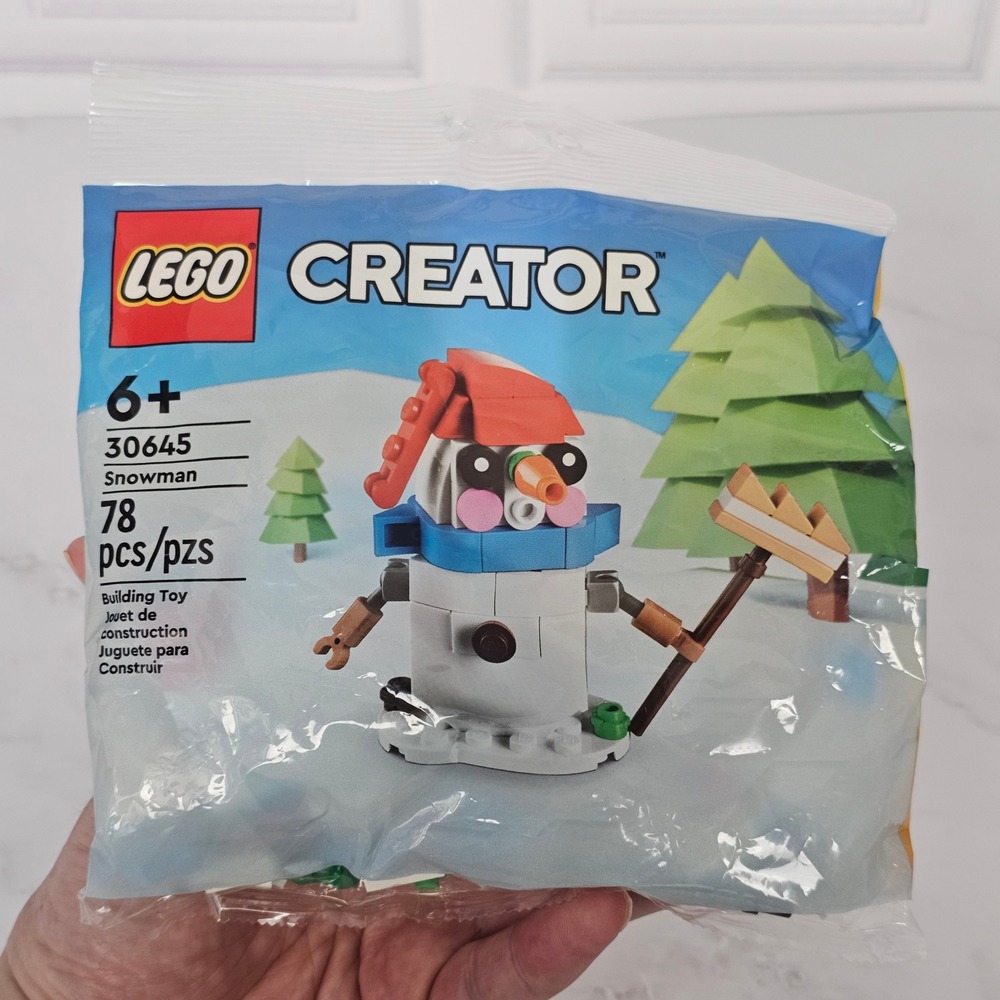 LEGO Creator 30645 Snowman 78 Piece Building Toy Set Holiday Christmas Torn Seal